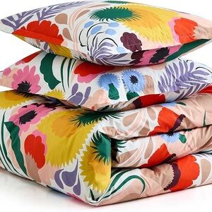 Marimekko - Full/Queen Duvet Cover Set,Cotton Percale Reversible Ojakellukka F/Q